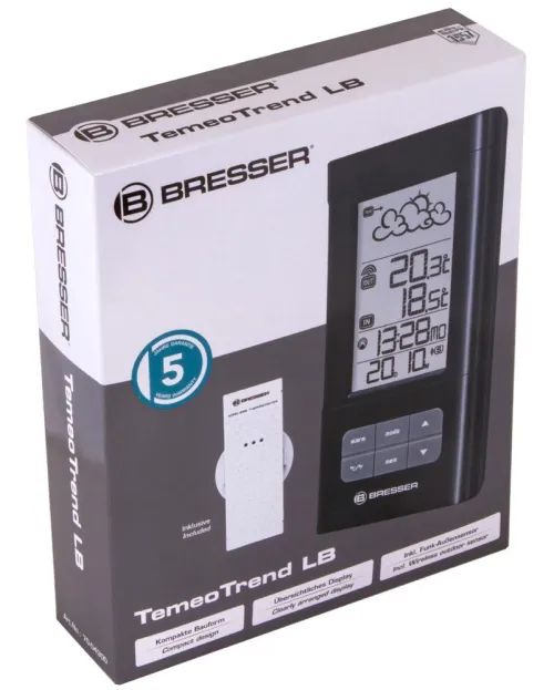 изображение метеорологична станция Bresser TemeoTrend LB RC,  10