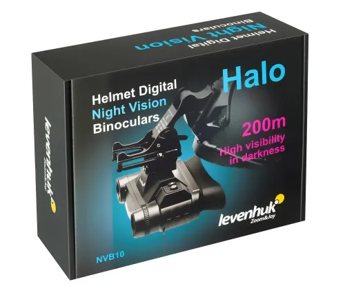 фотография цифров бинокъл за нощно виждане Levenhuk Halo NVB10 Helmet,  18