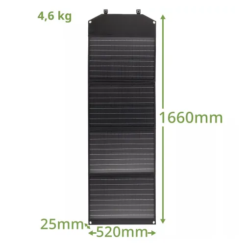 картинка мобилно слънчево зарядно устройство Bresser 120 вата с USB,  5