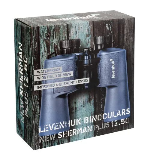 картинка бинокъл Levenhuk New Sherman PLUS 12x50,  13
