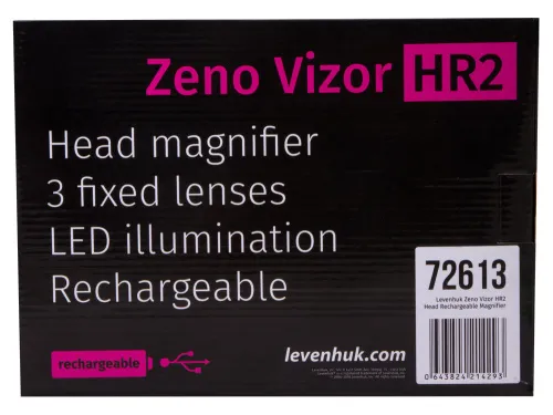 изображение лупа за глава с акумулатор Levenhuk Zeno Vizor HR2,  12