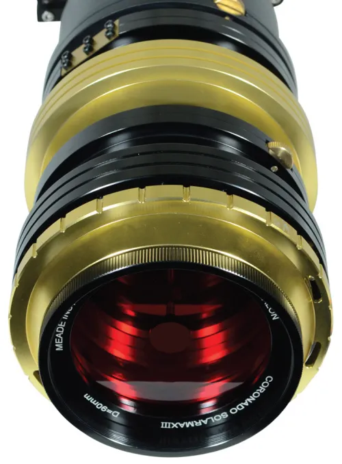 фотография двоен соларен телескоп Coronado SolarMax III 90 mm със система RichView и BF15,  8