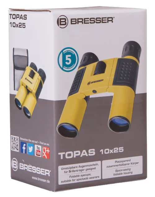 снимка бинокъл Bresser Topas 10x25,  8