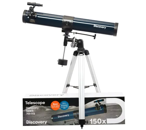картина телескоп Levenhuk Discovery Spark 769 EQ с книга,  2