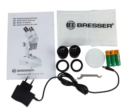 фотография микроскоп Bresser Researcher ICD LED 20x–80x,  10