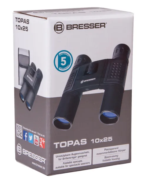 снимка бинокъл Bresser Topas 10x25,  8