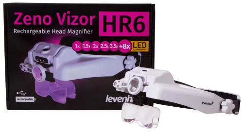 фотография лупа за глава с акумулатор Levenhuk Zeno Vizor HR6,  10