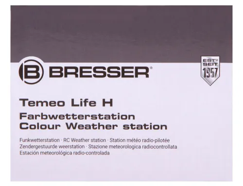снимка метеорологична станция Bresser Temeo Life H с цветен дисплей, черна,  15