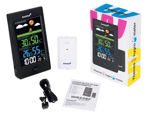 снимка термохигрометър Levenhuk Wezzer Teo TH40,  2