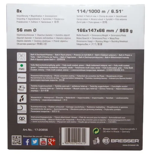 фотография бинокъл Bresser Pirsch 8x56,  14