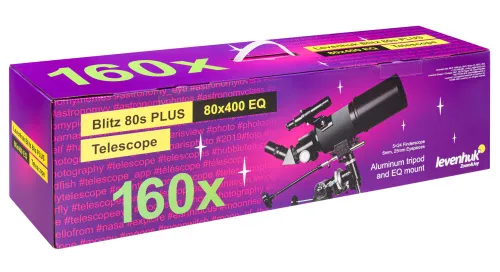 снимка телескоп Levenhuk Blitz 80s PLUS,  12