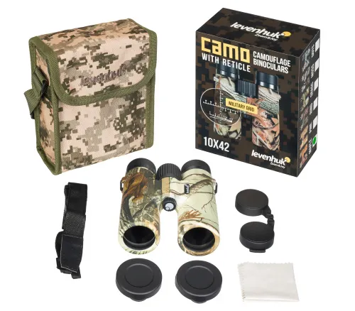 изображение бинокъл с решетка Levenhuk Camo 10x42,  5