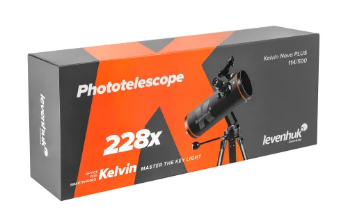 снимка фототелескоп Levenhuk Kelvin Nova PLUS 114/500,  18