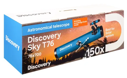 картинка телескоп Levenhuk Discovery Sky T76 с книга,  15