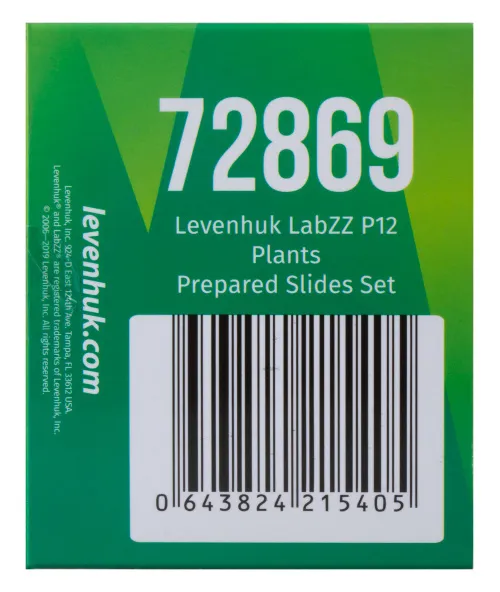 снимка комплект подготвени проби от растения Levenhuk LabZZ P12,  11