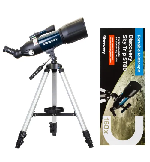 снимка телескоп Levenhuk Discovery Sky Trip ST80 с книга,  2