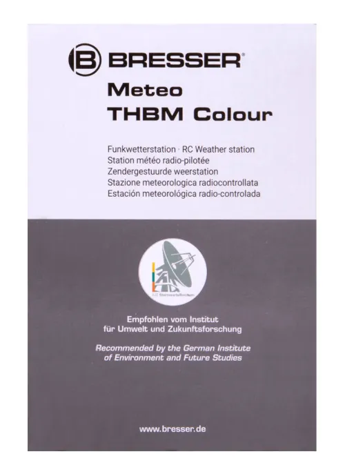 картинка метеорологична станция Bresser с цветен дисплей, черна,  12