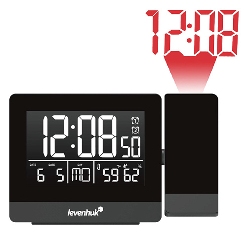 снимка термометър с проектор и часовник Levenhuk Wezzer BASE L70