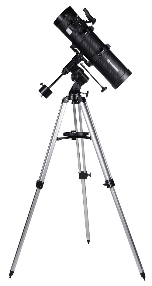 фотография телескоп Bresser Spica 130/650 EQ3 с адаптер за смартфон
